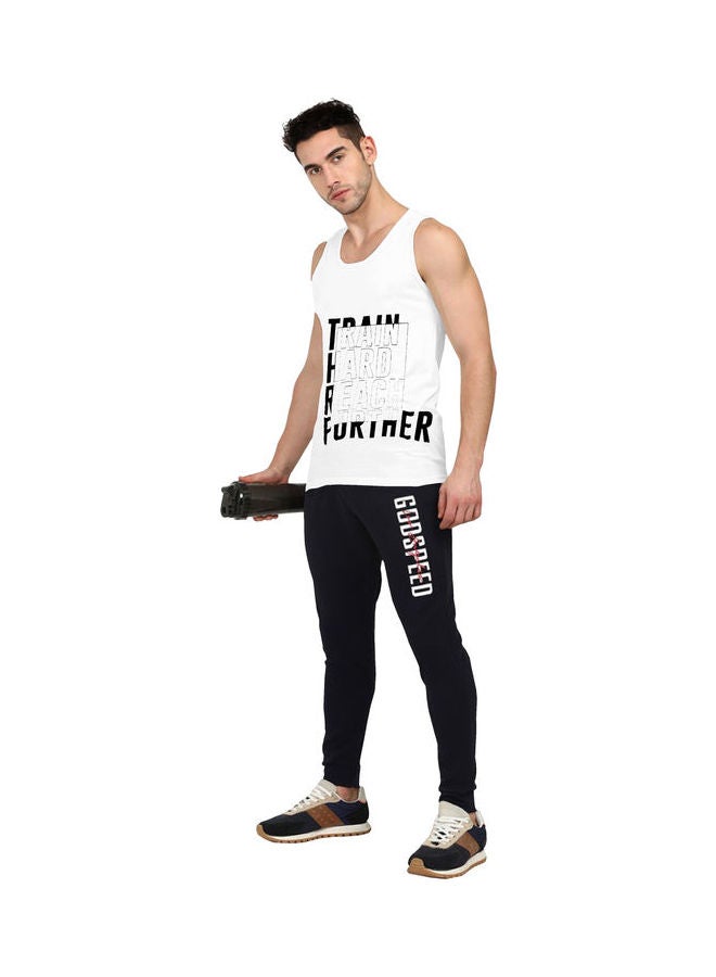 COLOR HUNT Sleeveless Slim Fit T-Shirt White - Image 3
