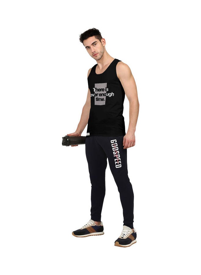 COLOR HUNT Sleeveless Slim Fit T-Shirt Black - Image 3