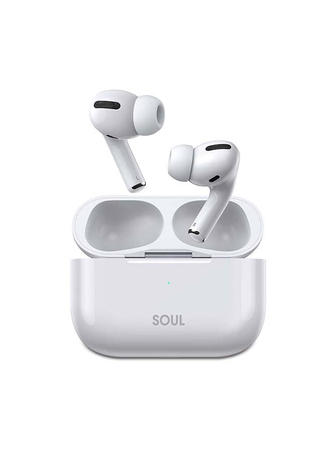 Xcell - Soul 8PRO Wireless Earbuds with Bluetooth 5.0 In-Ear Stereo Monaural/Binaural Calls Single/Twin Mode Extra Ear Buds 5 Hours Playtime Compatible with Iphone/Samsung White - Image 1