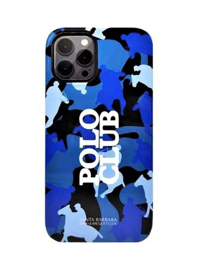 SANTA BARBARA POLO & RACQUET CLUB Camouflage Design Case Cover For iPhone 12 Pro Max Blue  - Image 3