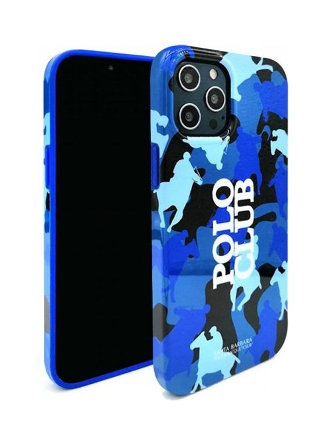 SANTA BARBARA POLO & RACQUET CLUB - Camouflage Design Case Cover For iPhone 12 Pro Max Blue - Image 1