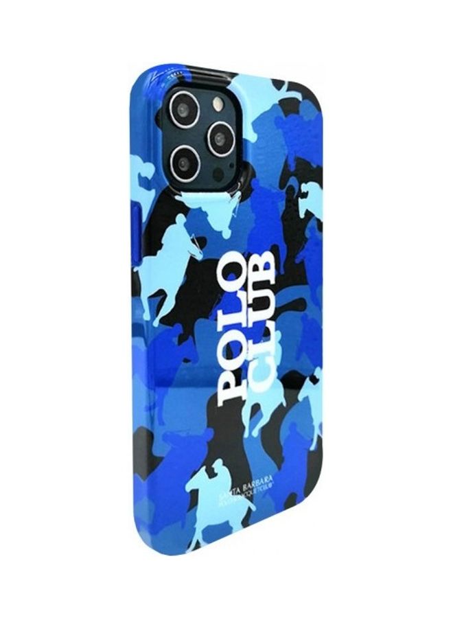 SANTA BARBARA POLO & RACQUET CLUB Camouflage Design Case Cover For iPhone 12 Pro Max Blue  - Image 1