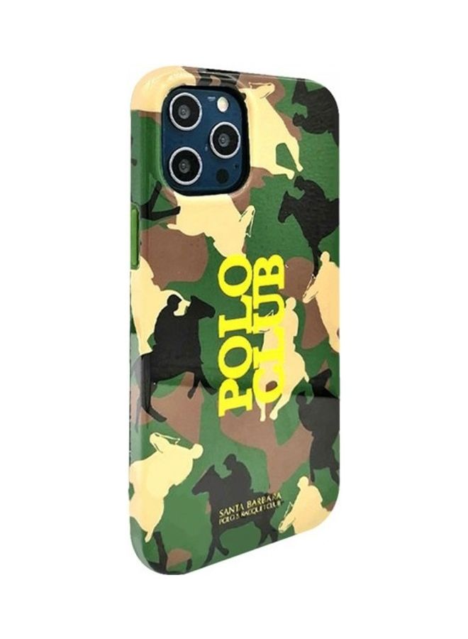 SANTA BARBARA POLO & RACQUET CLUB Camouflage Design Case Cover For iPhone 12 Pro Max Green  - Image 1