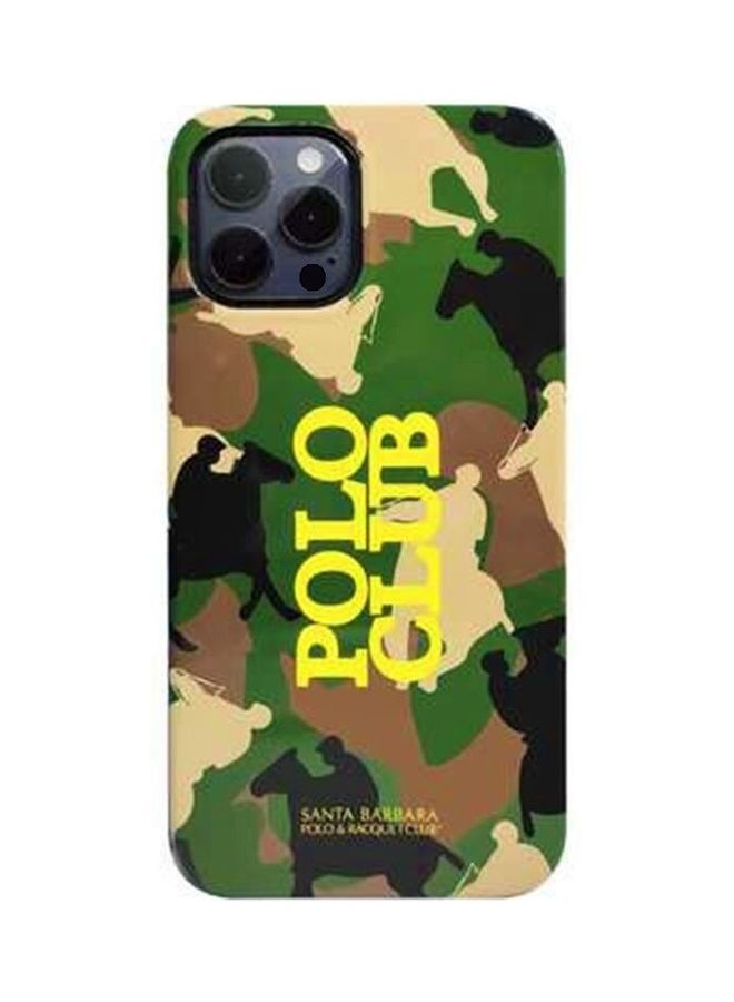 SANTA BARBARA POLO & RACQUET CLUB Camouflage Design Case Cover For iPhone 12 Pro Max Green  - Image 3