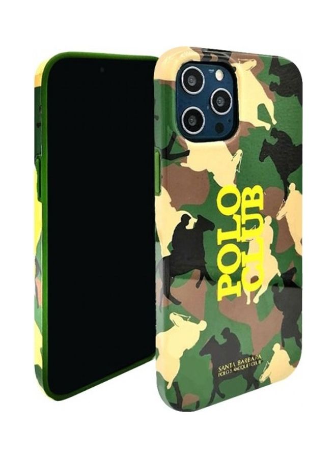 SANTA BARBARA POLO & RACQUET CLUB Camouflage Design Case Cover For iPhone 12 Pro Max Green  - Image 2