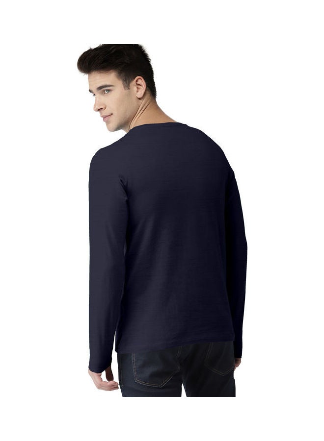 COLOR HUNT Everyday Stretch Full Sleeve T-Shirt Blue/Pink - Image 4