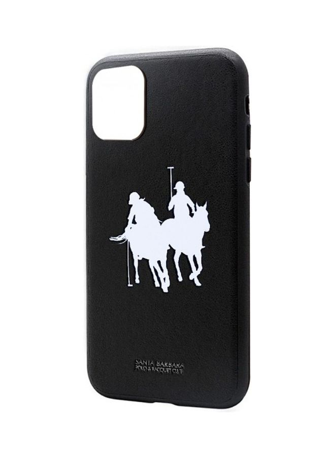 SANTA BARBARA POLO & RACQUET CLUB Umbra Series Leather Case Cover For iPhone 12 Pro Max Black  - Image 2