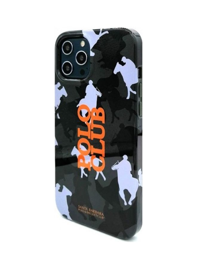 SANTA BARBARA POLO & RACQUET CLUB Camouflage Design Case Cover For iPhone 12 Pro Max Black  - Image 3