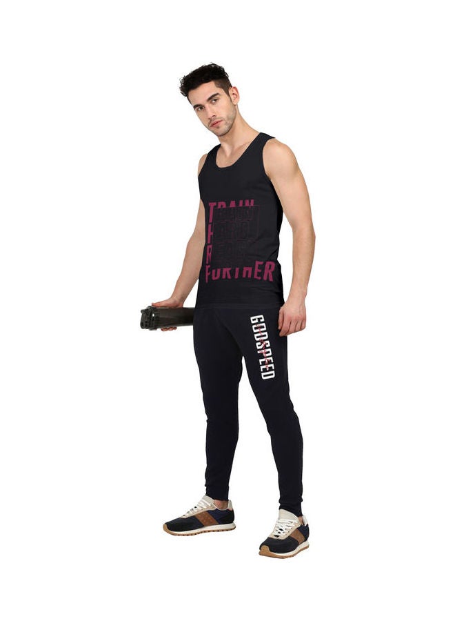 COLOR HUNT Sleeveless Slim Fit T-Shirt Black - Image 3