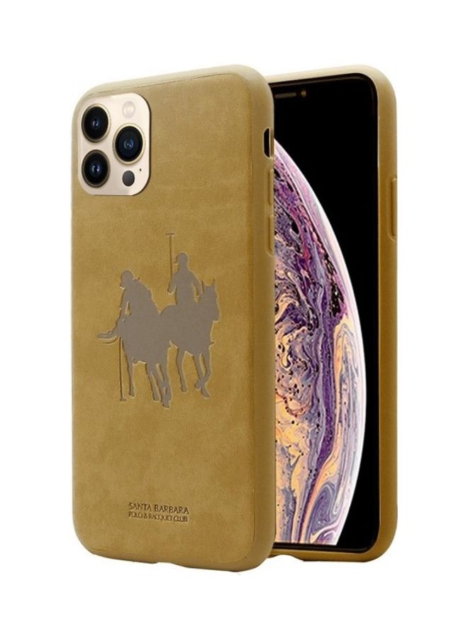 SANTA BARBARA POLO & RACQUET CLUB Umbra Series Leather Case Cover For iPhone 12 Pro Brown  - Image 3