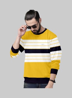 COLOR HUNT Everyday Fleece Sweatshirt Yellow/White/Black  - Image 1