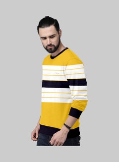 COLOR HUNT Everyday Fleece Sweatshirt Yellow/White/Black  - Image 3