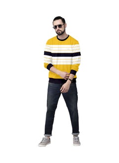 COLOR HUNT Everyday Fleece Sweatshirt Yellow/White/Black  - Image 4