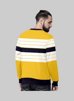 COLOR HUNT Everyday Fleece Sweatshirt Yellow/White/Black  - Image 2