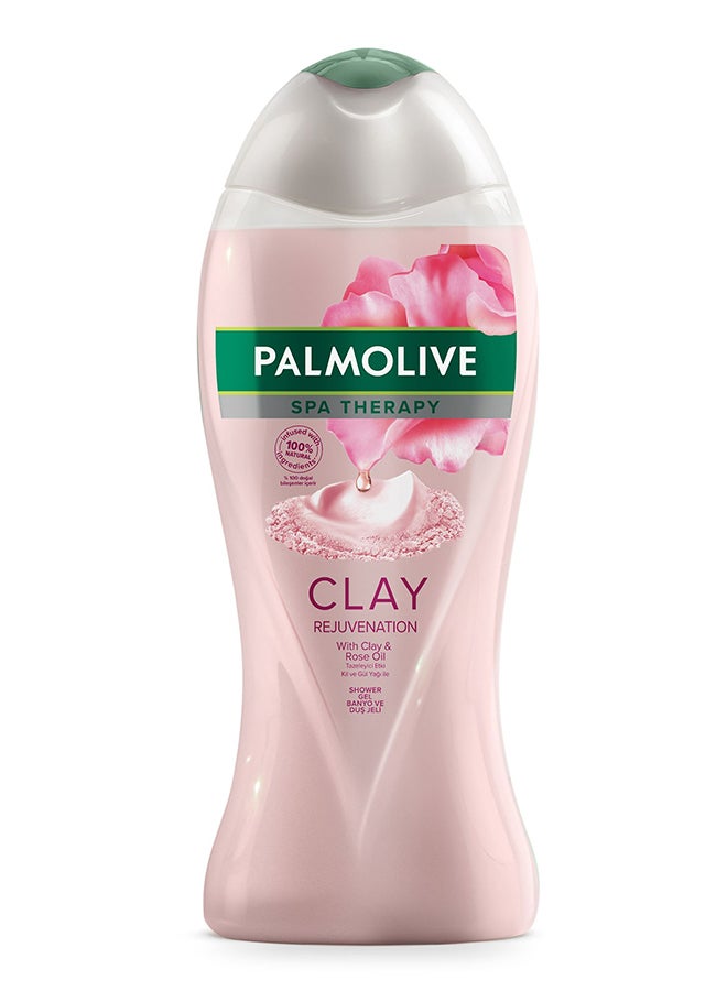 Palmolive - Natural Clay Rejuvenation Rose Shower Gel Multicolour 500ml - Image 1