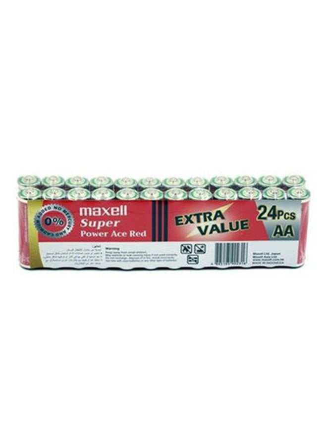 Maxell 24-Piece super Power ACE AA Batteries Multicolour  - Image 1