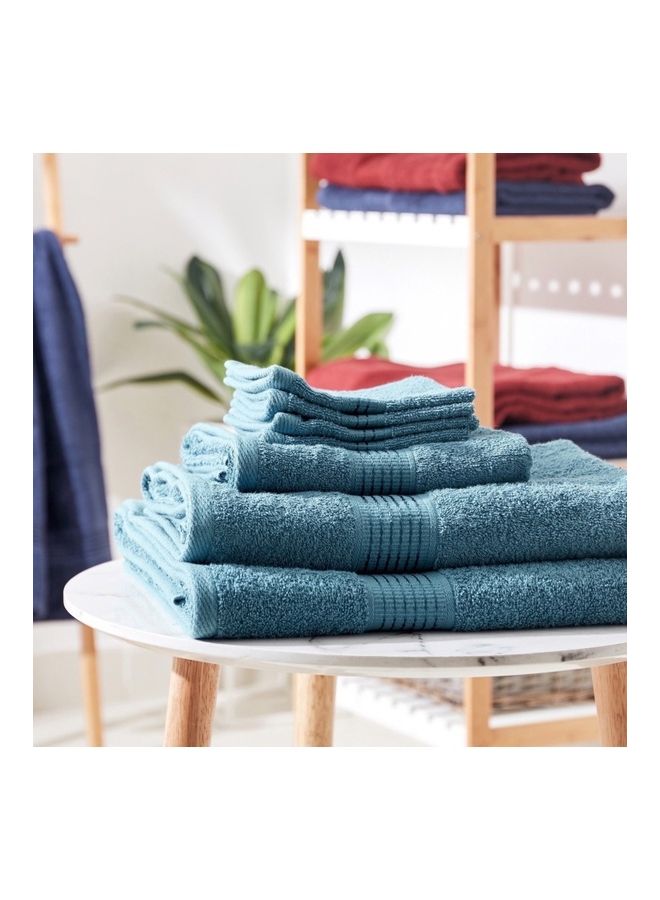 Home Box Essential Carded Bath Sheet Blue 90x150cm  - Image 5