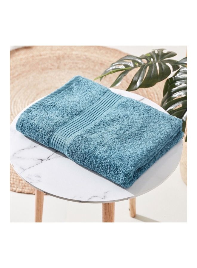 Home Box Essential Carded Bath Sheet Blue 90x150cm  - Image 3