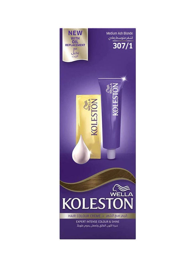 WELLA Koleston Intense Medium Ash Blonde 307/1 100ml - Image 2