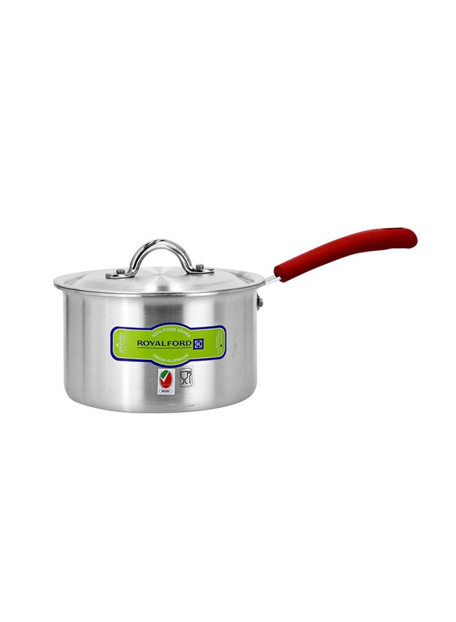 Aluminium Saucepan With Handle Red Smallcm - Image 2