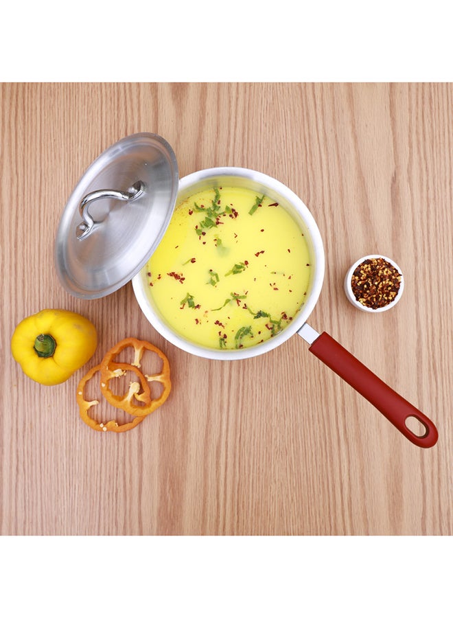 Aluminium Saucepan With Handle Red 18 cmcm - Image 4