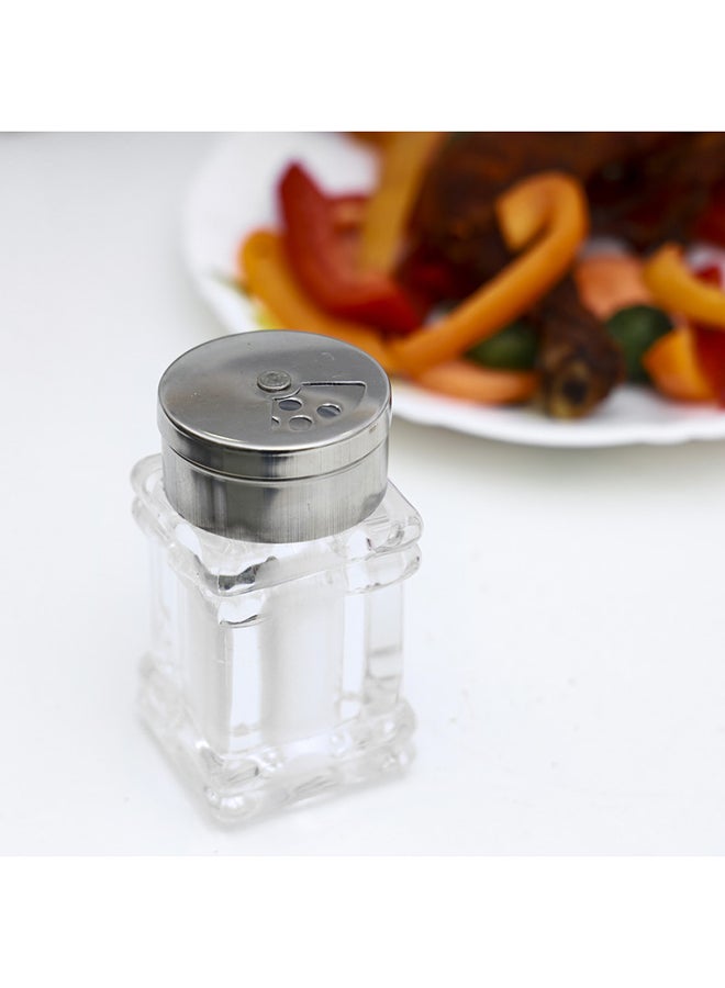 Royalford Crystalia Salt Shaker Clear/Silver 9cm  - Image 3