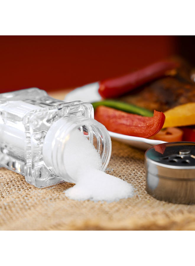 Royalford Crystalia Salt Shaker Clear/Silver 9cm  - Image 4