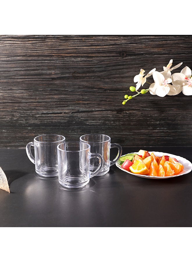 رويال فورد مجموعة أكواب زجاجية - 3 قطع - سعة 240 مل (8 أونصات) - زجاج خالٍ من الرصاص - تصميم كلاسيكي ومتين - شفافية كريستالية - آمن للغسل في غسالة الصحون - الأبعاد: 27 × 7.5 × 9.5 سم - لون شفاف شفاف - Image 3