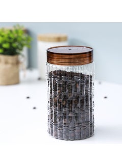 Royalford Christy Canister Clear/Brown 1.5Liters  - Image 3