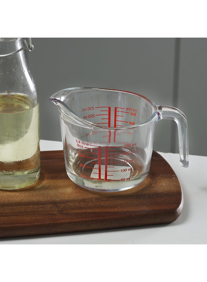 Borosilicate Glass Measuring Jug with Scale Clear 250ml