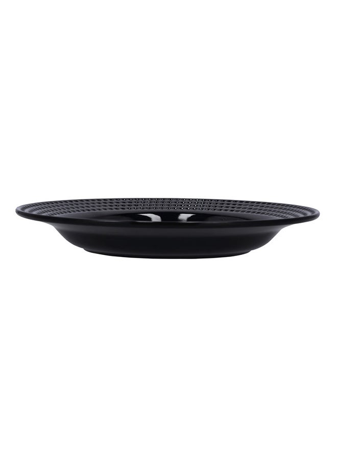 Royalford Melamine Biza Flat Plate Black 7.5inch  - Image 2