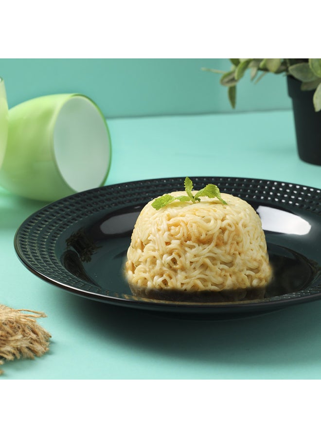 Royalford Melamine Biza Flat Plate Black 7.5inch  - Image 4