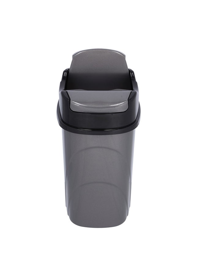 Royalford - Plastic Dust Bin with Lid Cover Grey/Black 8500ml - Image 1