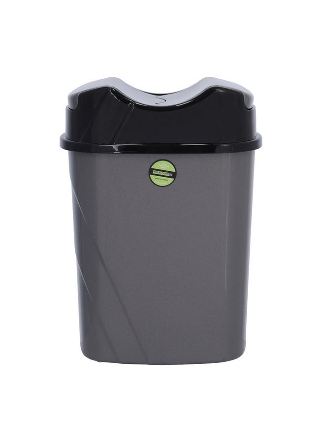 Royalford - Plastic Dust Bin with Lid Cover Grey/Black 8500ml - Image 1
