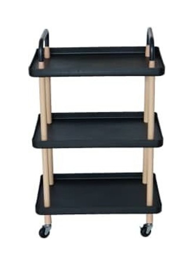 Home Time 3-Layer Cart Black 35x59x38cm