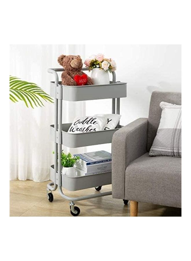 Home Time - 3-Layer Cart Beige 28x37x42cm - Image 1