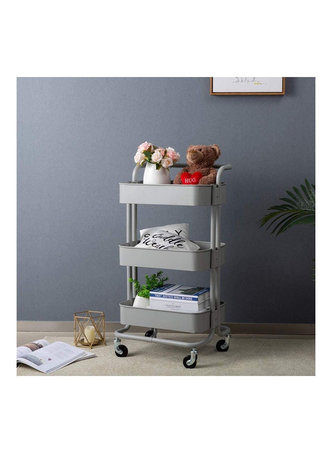 Home Time - 3-Layer Cart Beige 28x37x42cm - Image 1