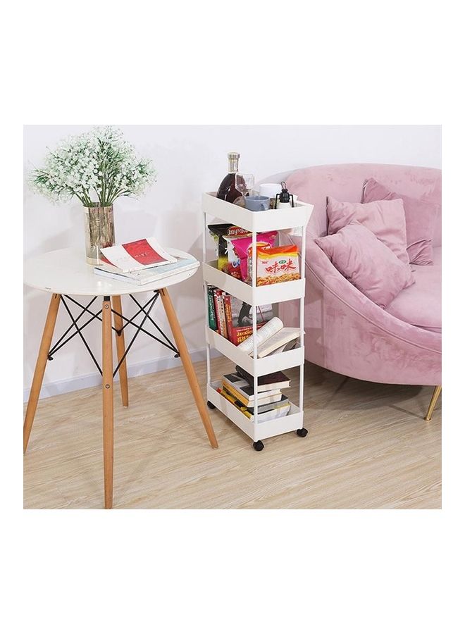 Home Time 4-Layers Cart White 12x90x40cm - Image 2