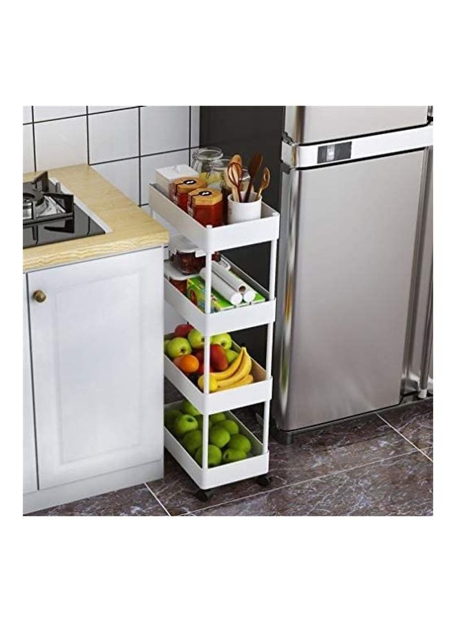 Home Time 4-Layers Cart White 12x90x40cm - Image 5