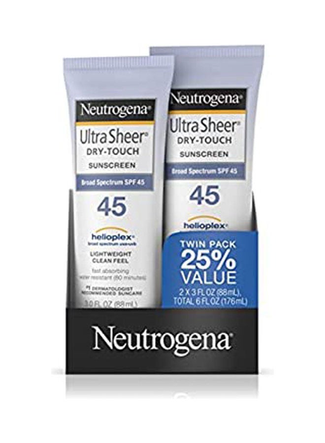 Neutrogena Ultra Sheer Dry-Touch Sunscreen With Broad Spectrum SPF 45 3Fluid Ounce 