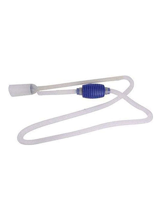 Generic Vacuum Cleaner Siphon Suctions Pump Aquarium Tank White 