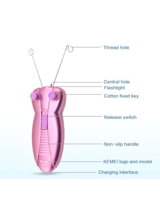 مزيل الشعر الكهربائي بنمط فراشة وردي/أرجواني - Image 3