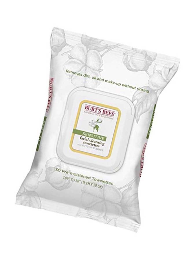 Burt's Bees 30-Piece Sensitive Facial Cleansing Towelettes - Image 2
