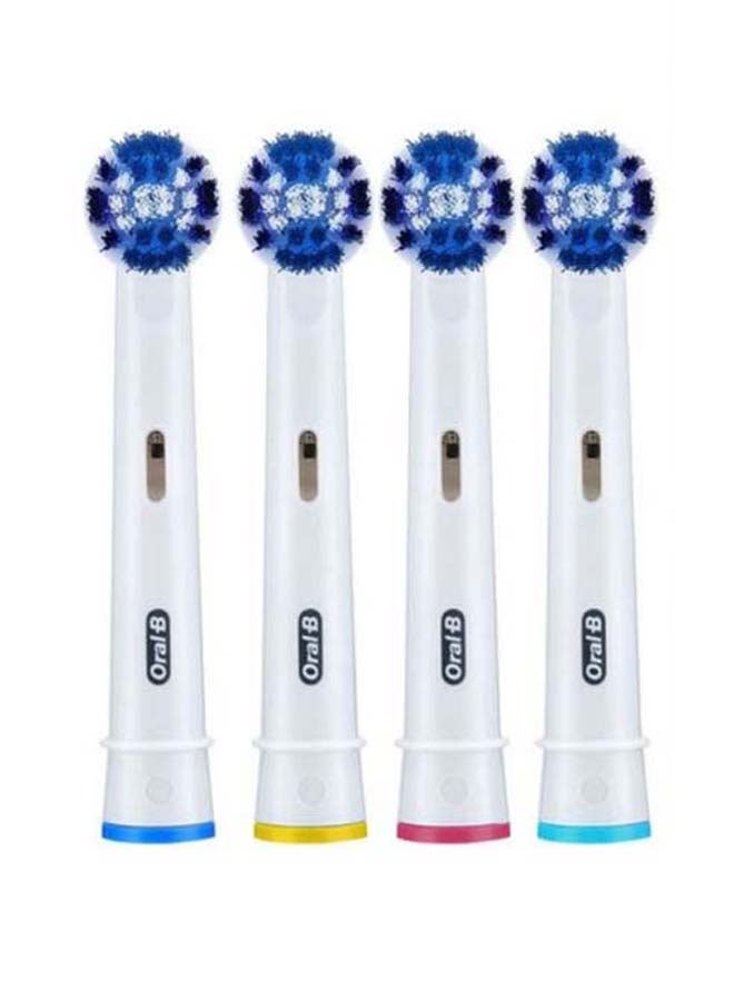 Oral-B 4-Piece Precision Clean Power Toothbrush Head White/Blue - Image 2