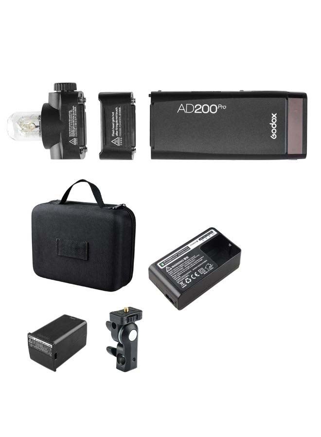 Godox - AD200Pro Portable Wireless TTL Flash With Changeable Head - Image 1