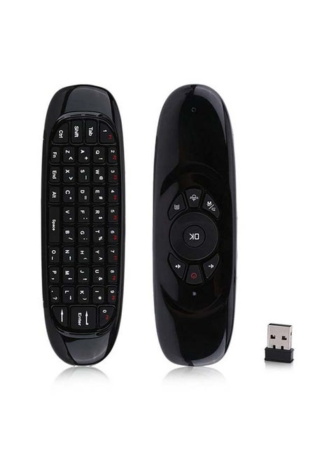 2.4G Air-Mouse Wireless-Keyboard Gyroscope Remote Control Black
