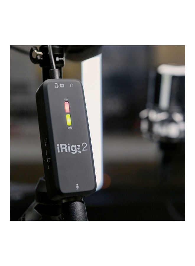آي كي مالتيميديا ميكروفون إيريج بري 2 XLR IP-IRIG-PRE2-IN أسود - Image 2