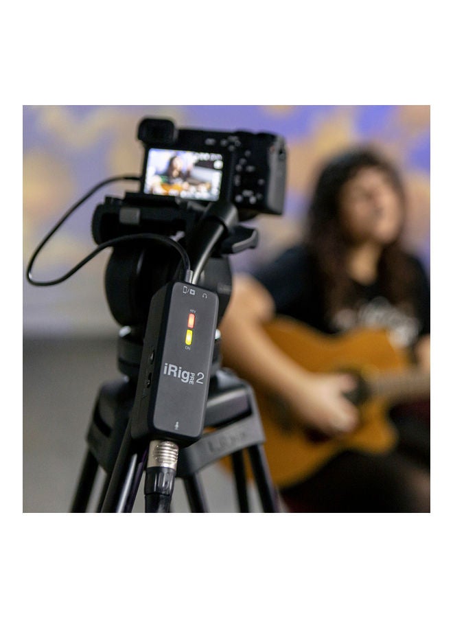 آي كي مالتيميديا ميكروفون إيريج بري 2 XLR IP-IRIG-PRE2-IN أسود - Image 3