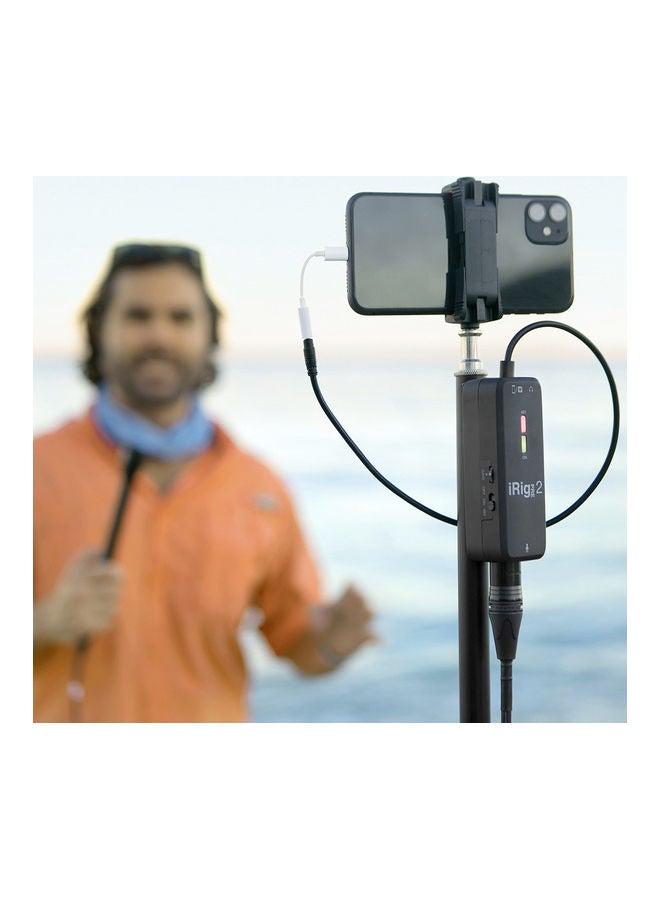 آي كي مالتيميديا ميكروفون إيريج بري 2 XLR IP-IRIG-PRE2-IN أسود - Image 4