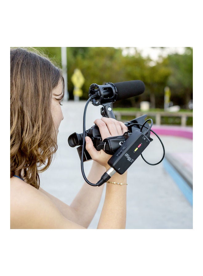 آي كي مالتيميديا ميكروفون إيريج بري 2 XLR IP-IRIG-PRE2-IN أسود - Image 5